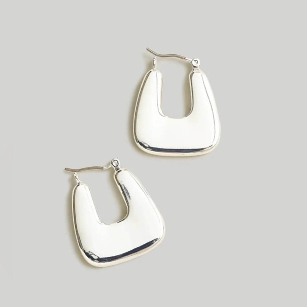 Madewell Chunky Square Hoops